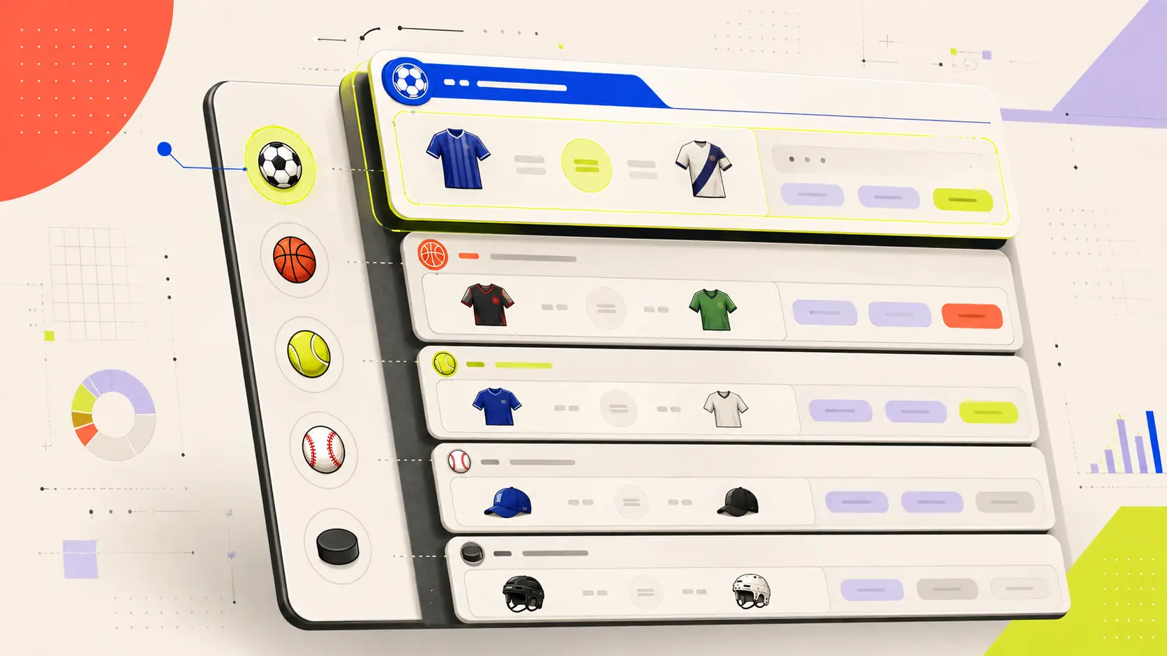 Liga del evento en apuestas deportivas como dato visible de la lista